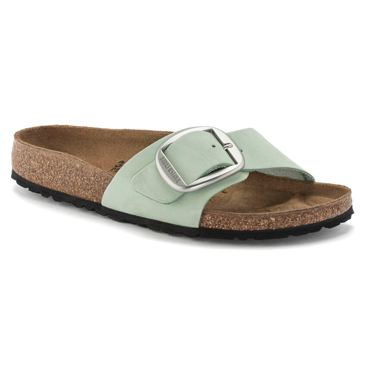 Birkenstock Madrid Big Buckle Nubuck Matcha Narrow - Starlet