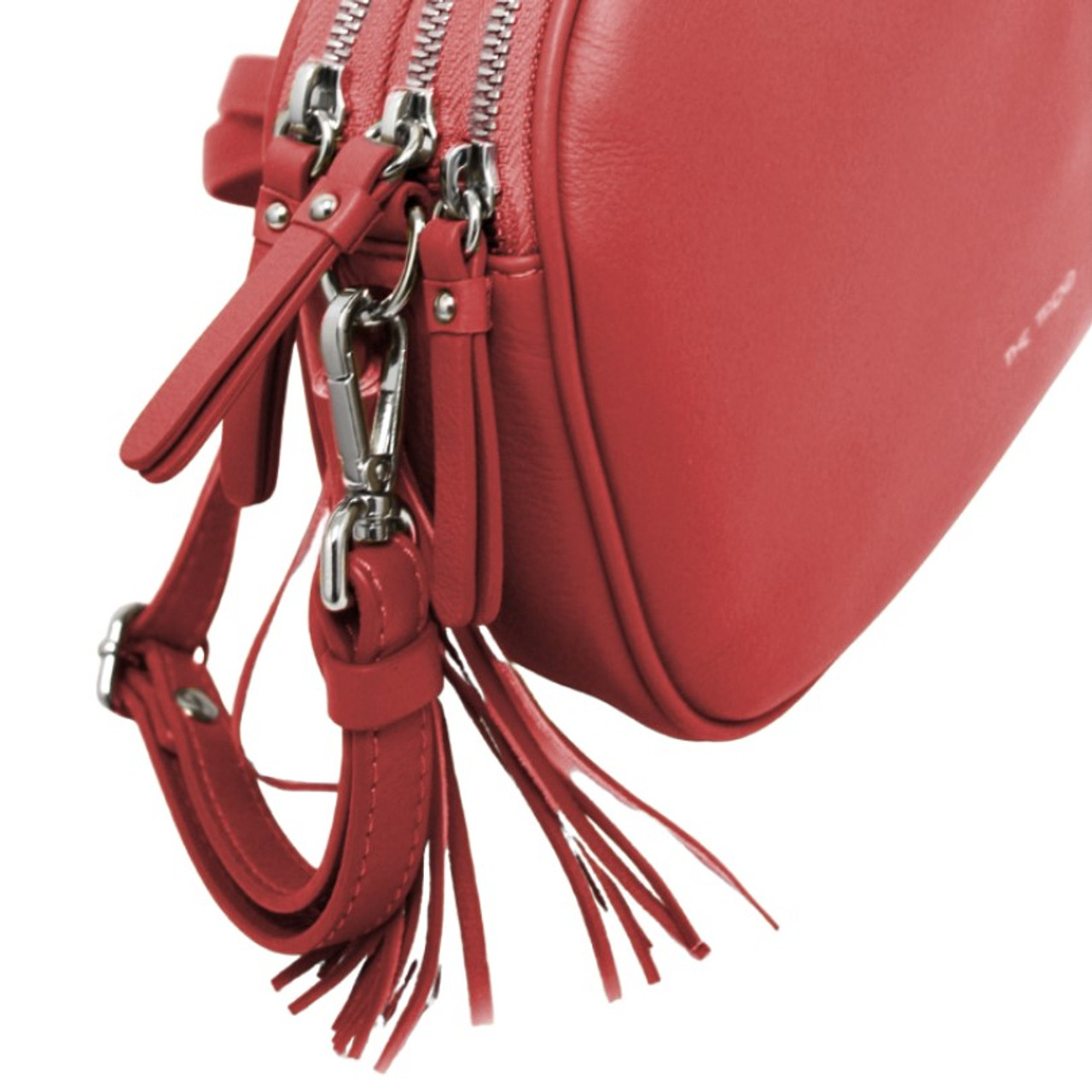 Les six “TAXED dyed leather bag” The Trend Leather Triple Compartment Handbag Red (586847