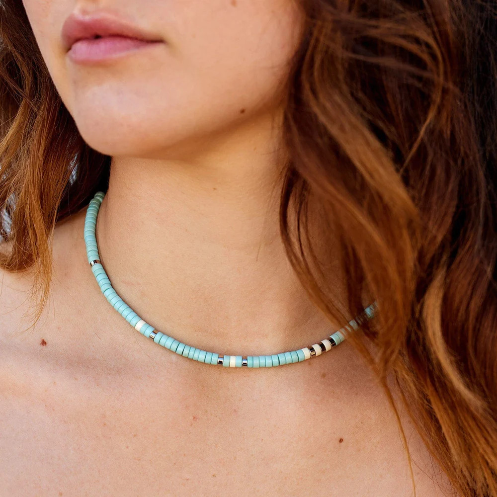 Pura Vida Sealife Necklace Turquoise Starlet - Main Image