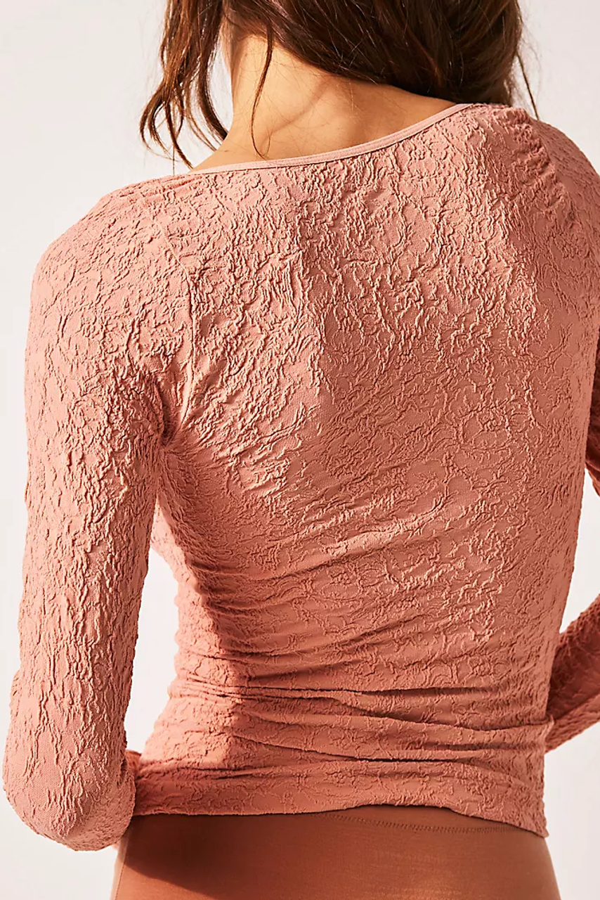 Free People Have It All Long Sleeve Smoke Rose - Starlet