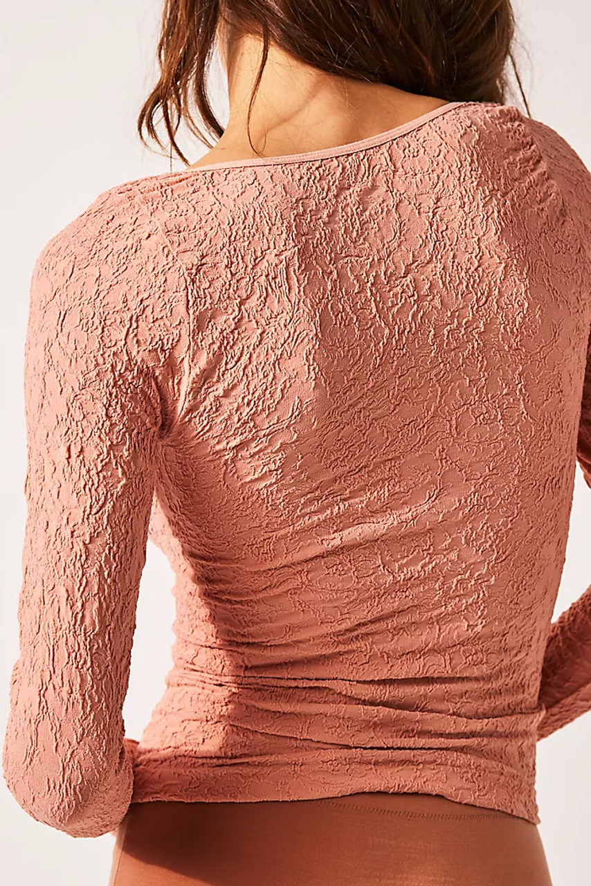 Free People Have It All Long Sleeve Smoke Rose