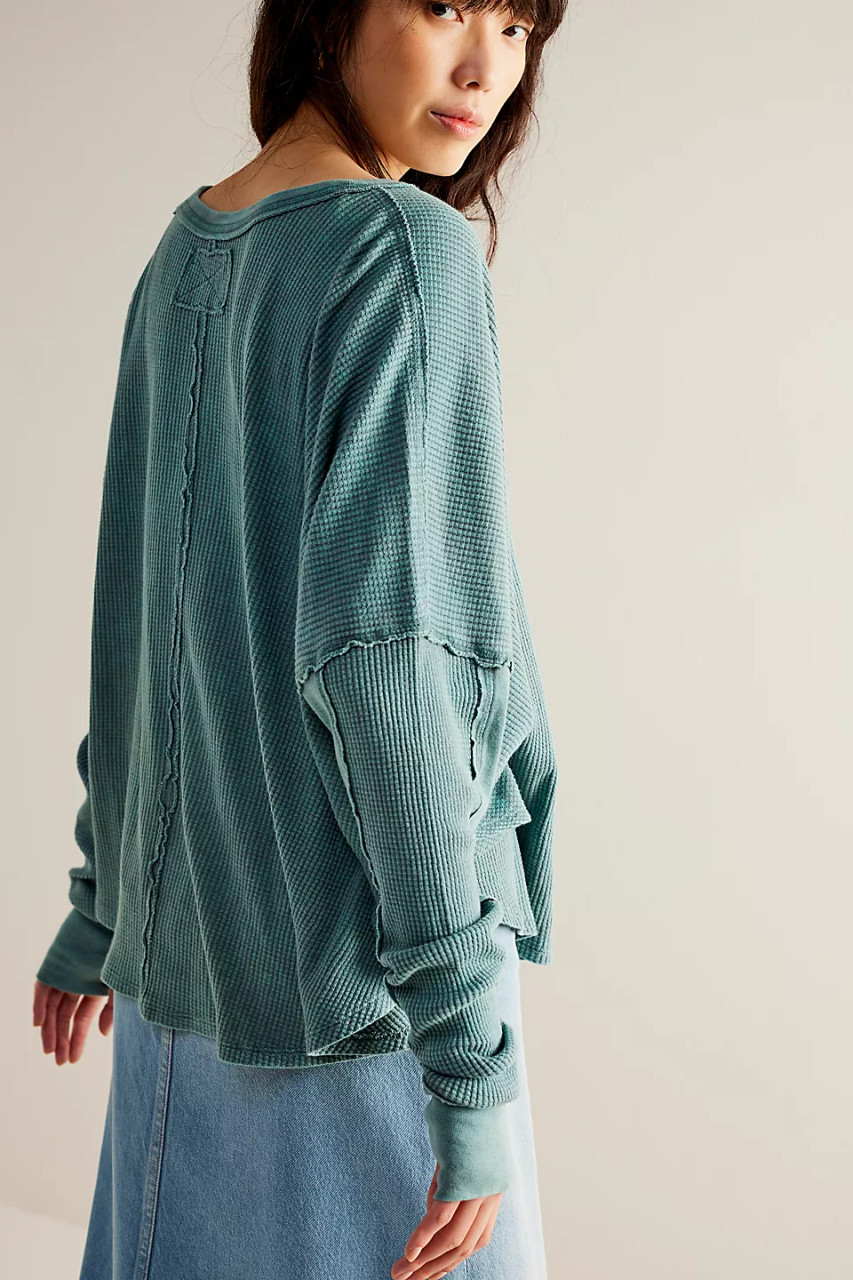 free people south side thermal top