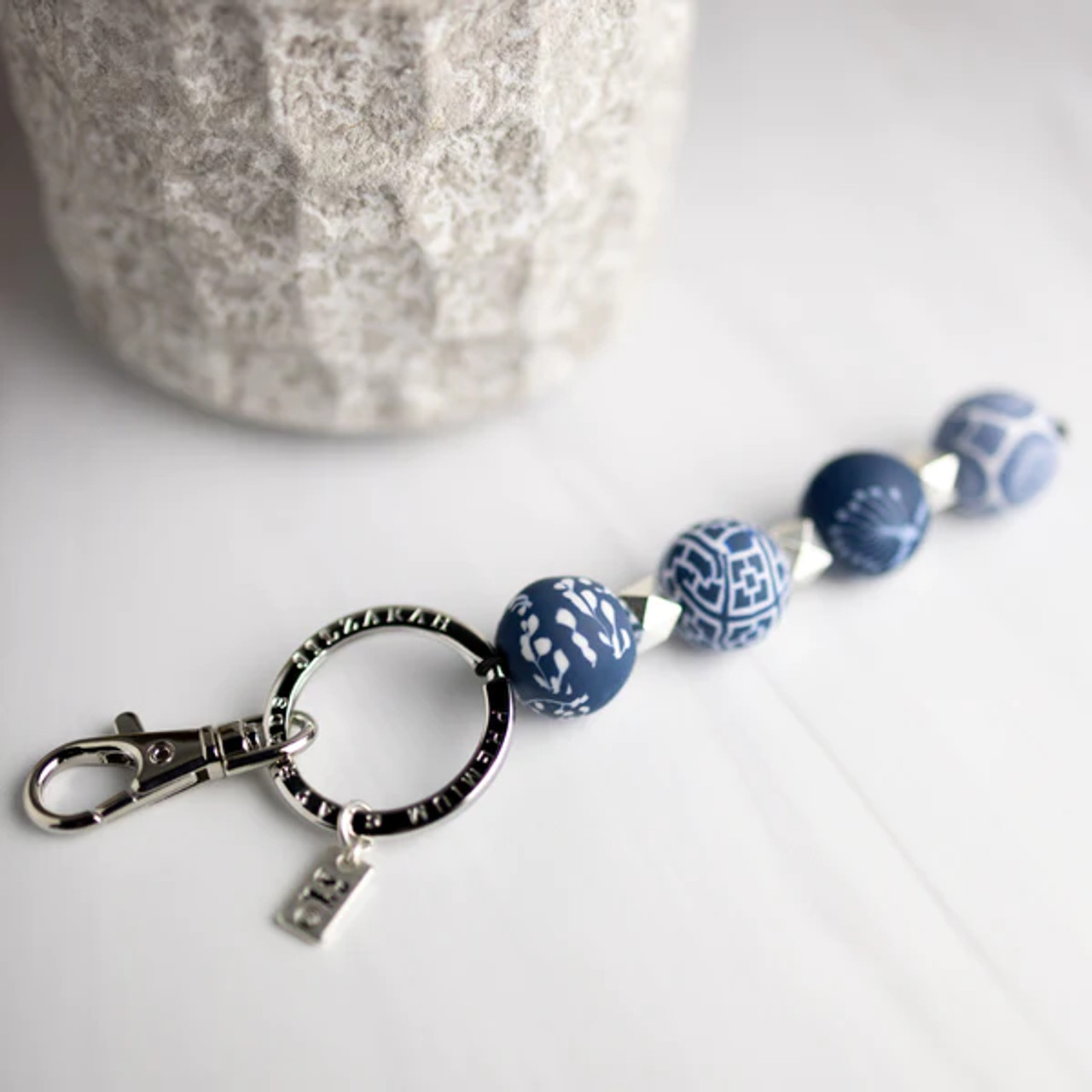 Clay sales bead keychain