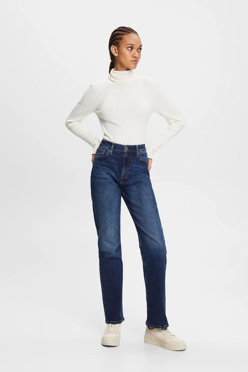 KAFFE KAdana Straight Leg Jeans Blue Denim - Starlet