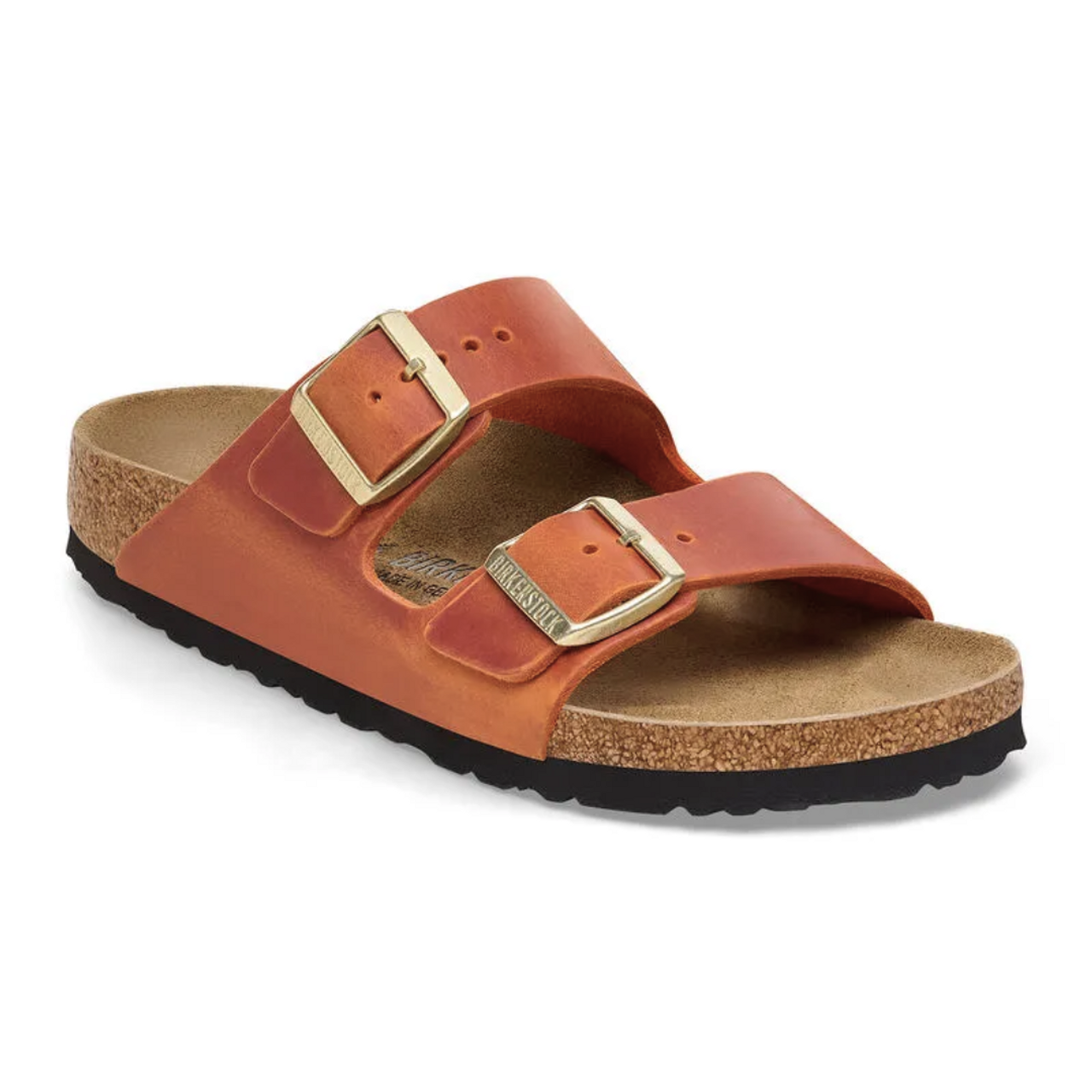 Leather birkenstock sales