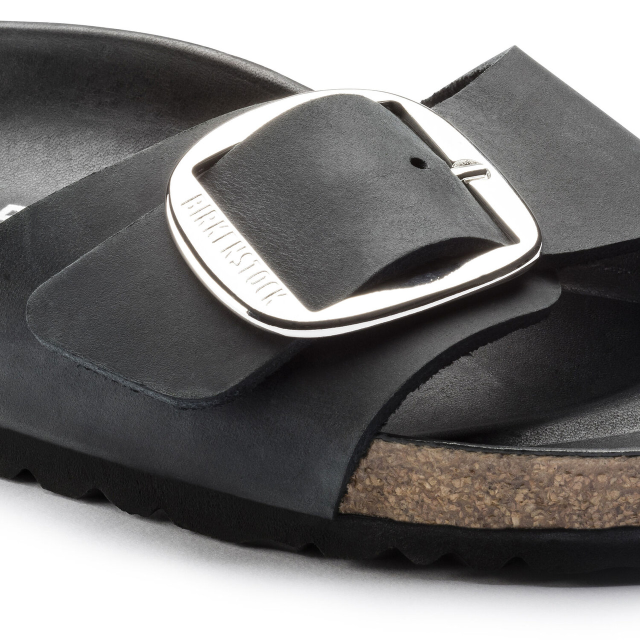 Birkenstock Madrid Big Buckle FL Black Narrow - Starlet