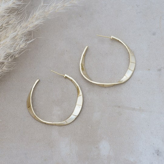 Glee Gold Plated Babe Hoops