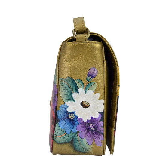 Anuschka Flap Crossbody- Dreamy Floral