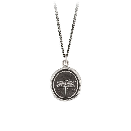 Pyrrha Dragonfly Talisman Necklace 18"