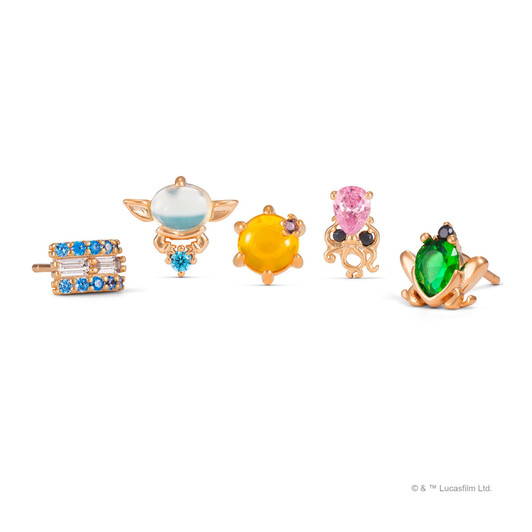 Girls Crew Star Wars™ Grogu Snacky Snack Studs- Rose Gold