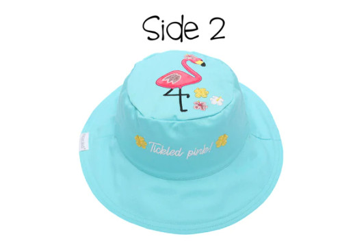 FlapJackKids Reversible Sun Hat Flamingo/Pineapple