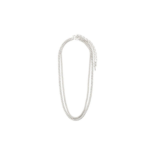 Pilgrim Silver Plated Blossom 2-In-1 Curb Chain Necklace