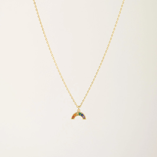 Lover's Tempo Riot Rainbow Necklace Gold