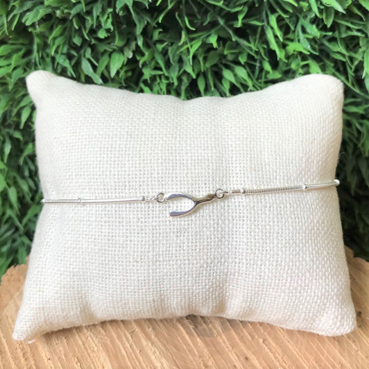 Bamiyan Silver Wishbone Anklet