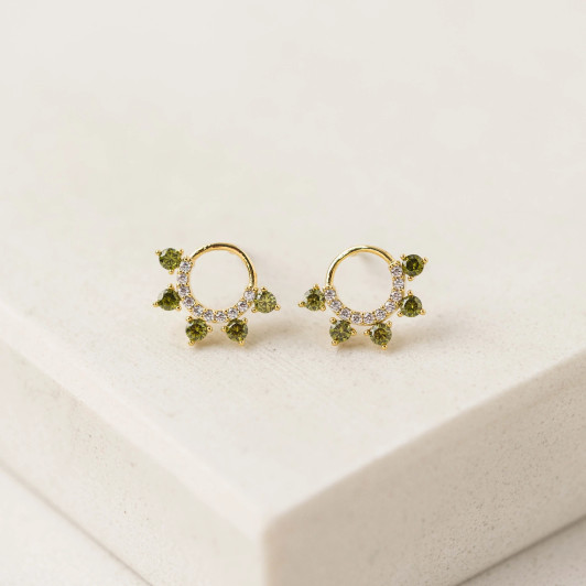 Lover's Tempo Talia Studs Olive