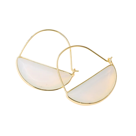 Scout Stone Prism Hoops Opalite/Gold