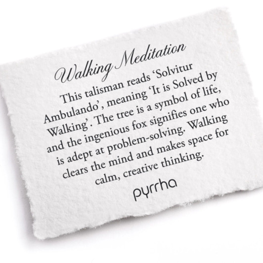Pyrrha Walking Meditation Talisman Necklace 18"