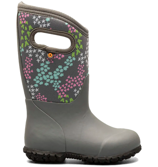 Bogs Kids York Star Heart Boots Grey Multi