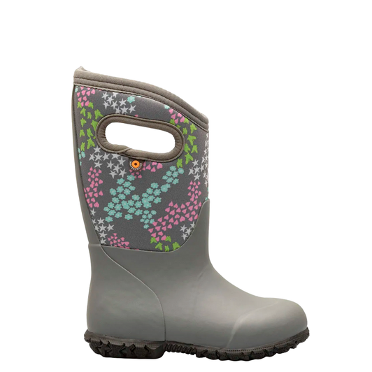 Bogs Kids York Star Heart Boots Grey Multi