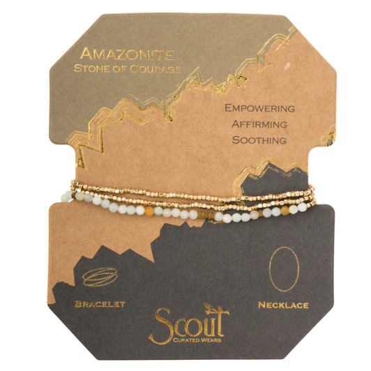 Scout Delicate Stone Bracelet/Necklace - Amazonite
