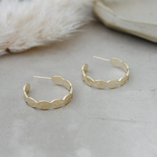 Glee Gold Plated Pippa Hoops