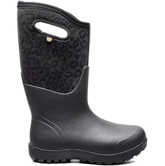 Bogs Women's Neo-Classic Tall Tonal Leopard Black