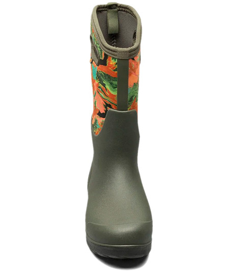 Bogs Women's Neo-Classic Tall Wild Brush Dark Green