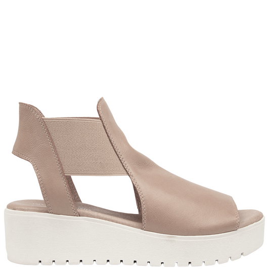 Django & Juliette Ozie Platform Wedges Smoke