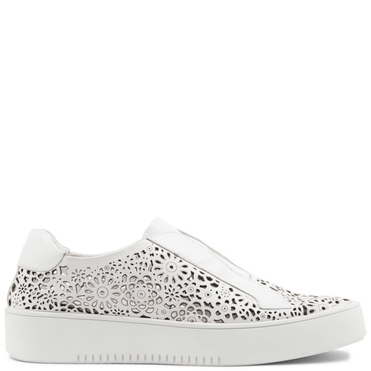 Django & Juliette Lachi Platform Sneakers White Laser Cut