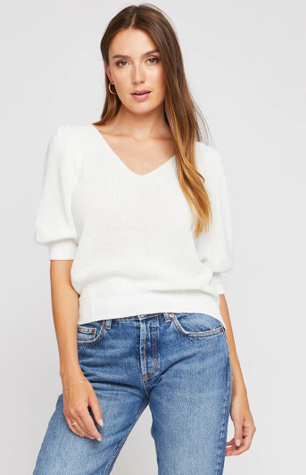 Gentle Fawn Phoebe Pullover White