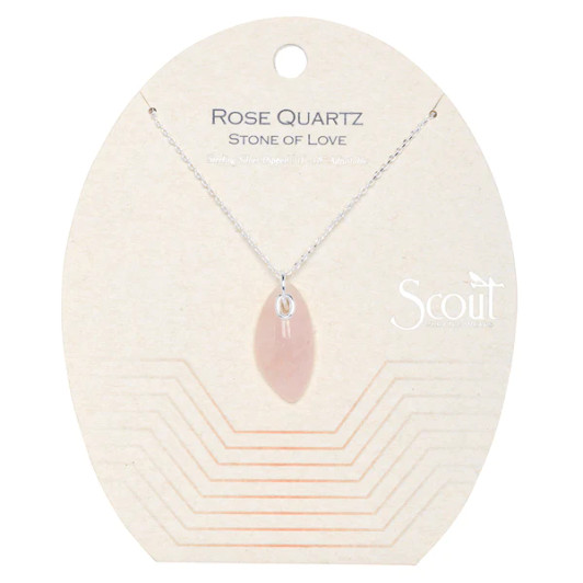 Scout Organic Stone Necklace Rose Quartz
