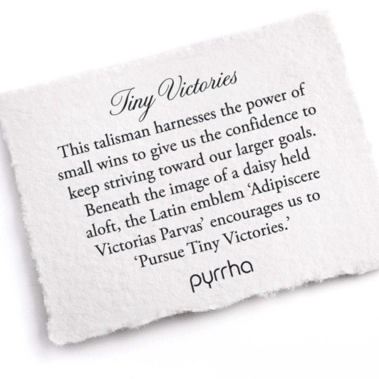 Pyrrha Tiny Victories Talisman Necklace 18"