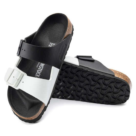 Birkenstock Arizona Split BF Black & White Narrow