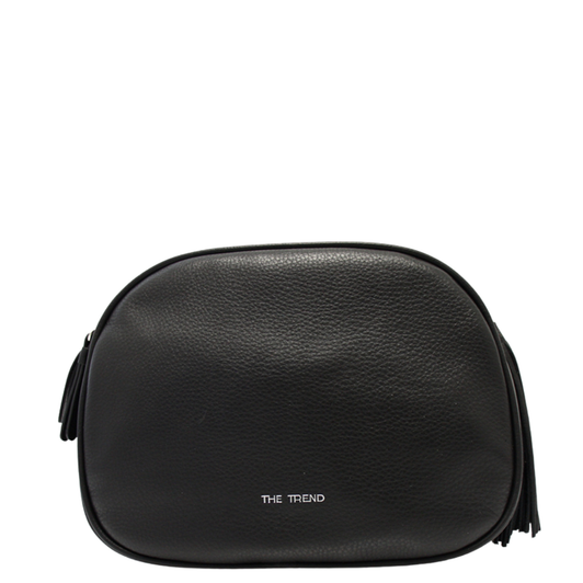 The Trend Leather Triple Compartment Handbag Black (586847)