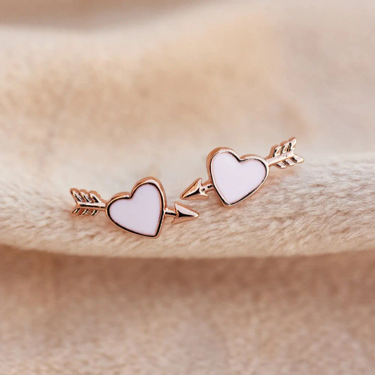 
Pura Vida Lovestruck Studs Rose Gold
