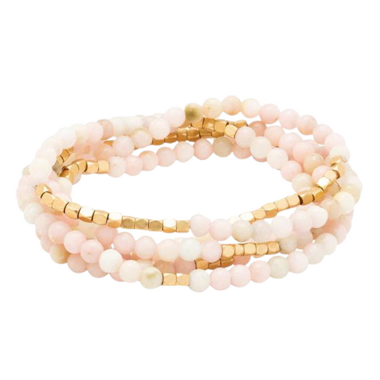 Scout Stone Wrap Bracelet/Necklace Pink Opal