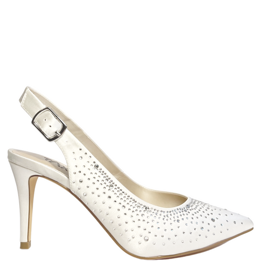 Taxi Claudia Sling Back Heels Ivory