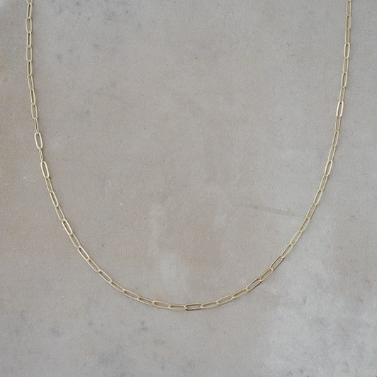 Glee Gold Plated Eternal Paperclip Necklace