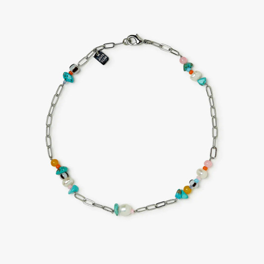 Pura Vida Sweet Melody Chain & Bead Anklet