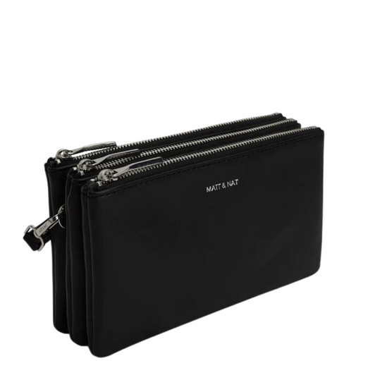 Matt & Nat Triplet Purity Crossbody Bag Black