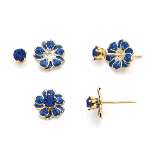 
Scout Sparkle & Shine Enamel Flower Studs Sapphire
