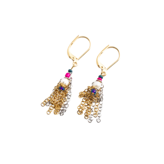 Anne Marie Chagnon Cabaey Pearl & Chain Earrings Utopia Anne Marie Chagnon Cabaey Pearl & Chain Earrings Utopia