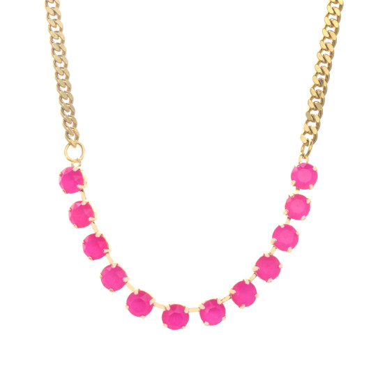 Tova Mini Oakland Necklace Electric Pink