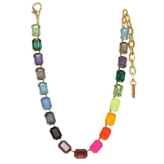 Tova Jabari Emerald Cut Necklace Rainbow Tova Jabari Emerald Cut Necklace Rainbow