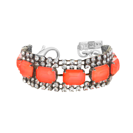 Tova Jolee Plated Brass Bracelet Orange 