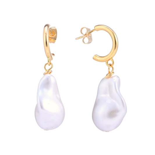 Luv & Bart Ayla Large Pearl Earrings