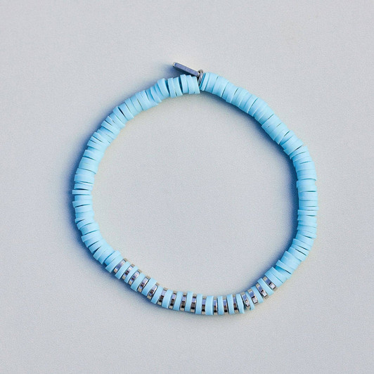 Pura Vida Heshi Beaded Bracelet Blue