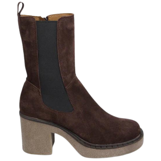 Bueno Hartful Chunky Boots Dark Chocolate