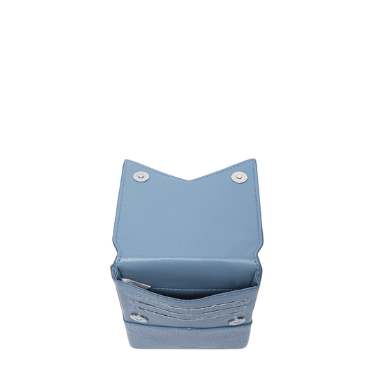 Pixie Mood Karla Phone Crossbody Muted Blue Pebbled