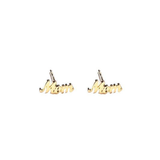 Royce & Oak Tiny Mom Studs Gold